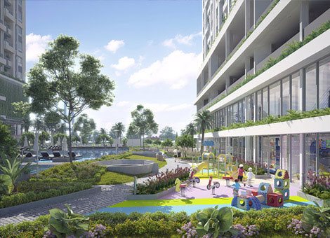 Khuôn viên nội khu LuxGardaen