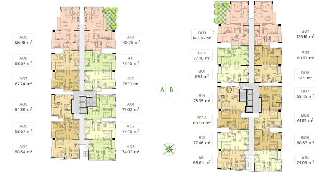 Mặt bằng căn hộ