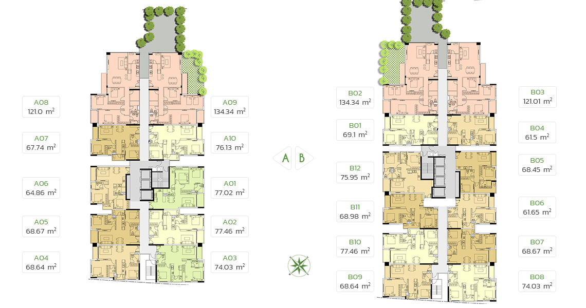 Mặt bằng căn hộ