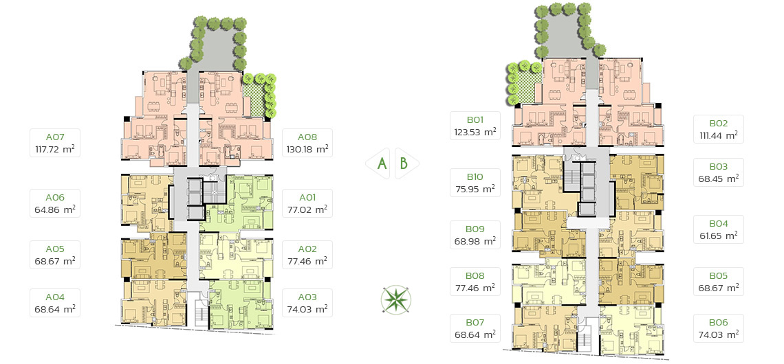 Mặt bằng căn hộ