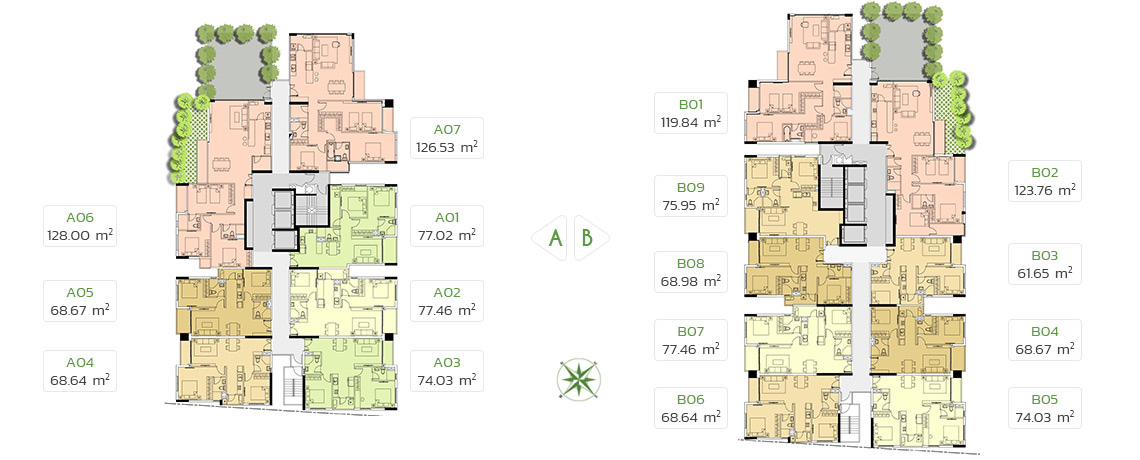 Mặt bằng căn hộ