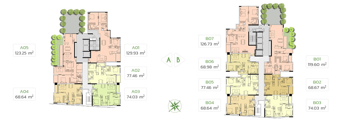 Mặt bằng căn hộ