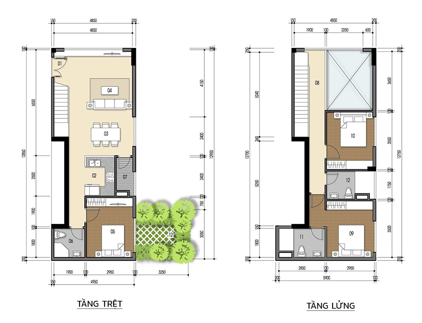 Căn hộ 3PN - 112.93m 2D