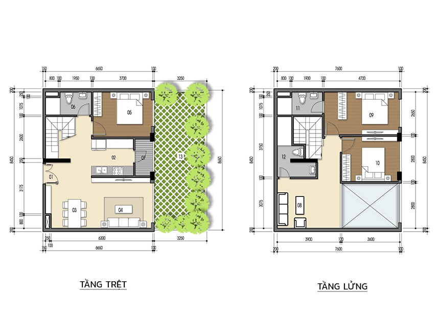 Căn hộ 3PN - 114.55m 2D