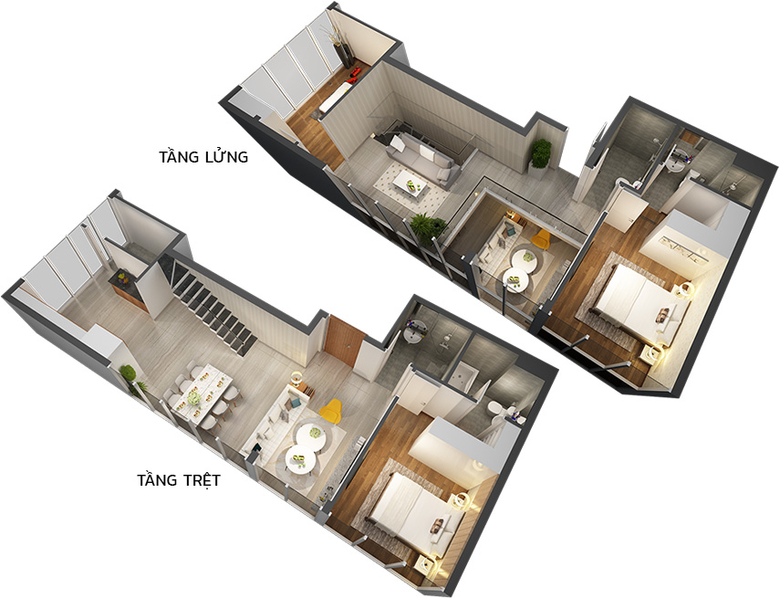 Căn hộ 3PN - 138.12m 3D