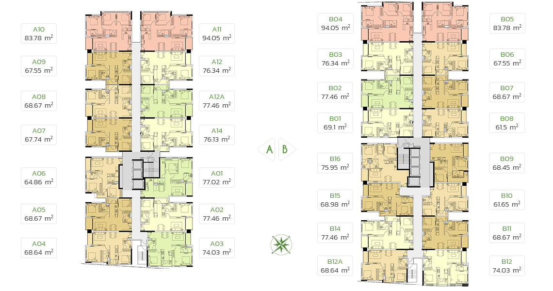 Mặt bằng căn hộ