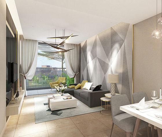 Nhà mẫu A1 - Phòng khách - v1